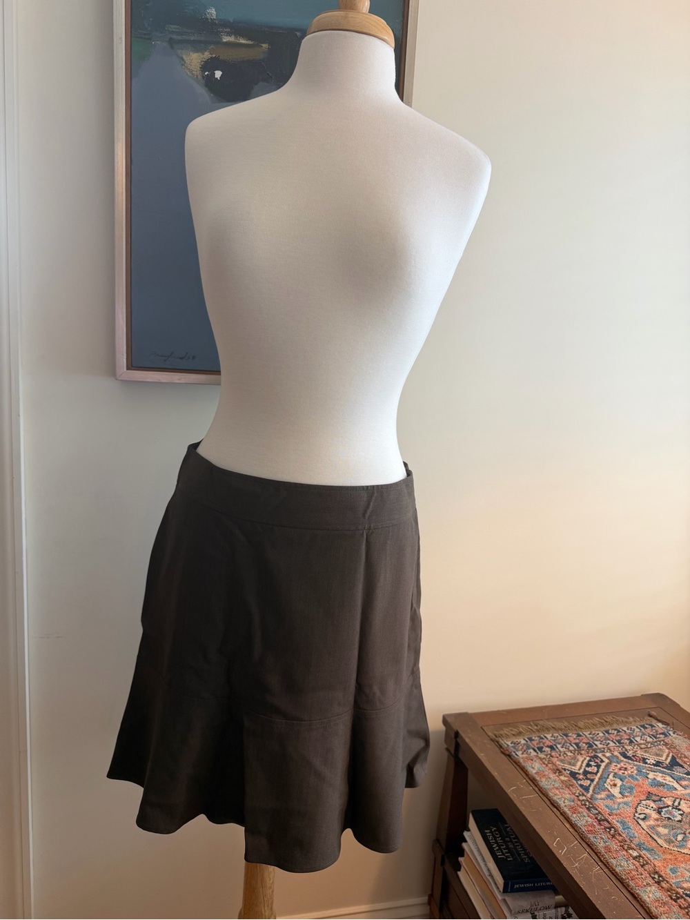 Vintage Theory Brown A-Line Skirt (Women's 6)